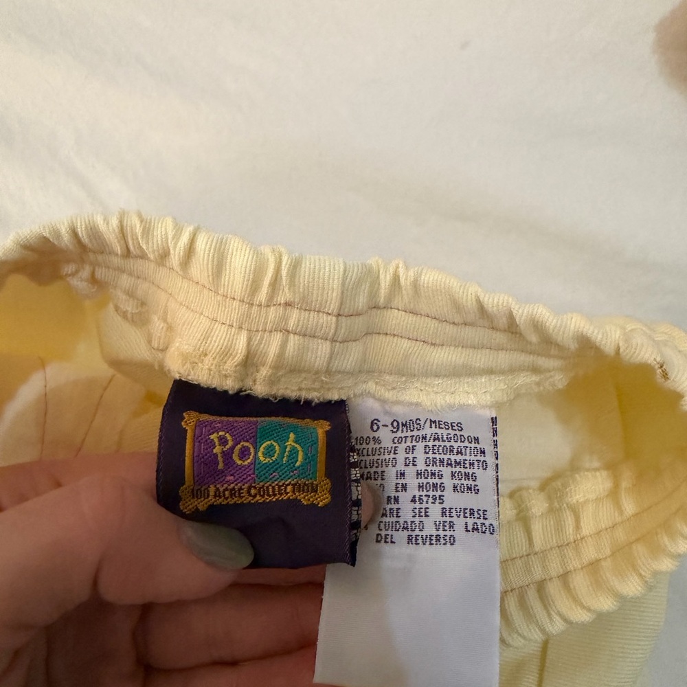 Vintage Disney Winnie the Pooh Yellow Kids Pants - Picture 3 of 3